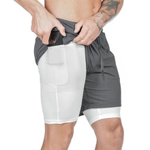 Load image into Gallery viewer, Men 2 in 1 Running Shorts