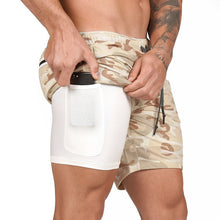 Load image into Gallery viewer, Men 2 in 1 Running Shorts