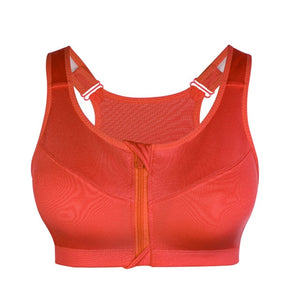 Zipper Push Up Sports Bras