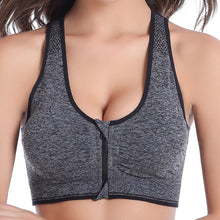 Load image into Gallery viewer, Zipper Push Up Sports Bras