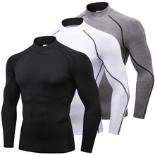 Load image into Gallery viewer, Men&#39;s Long Sleeve Compression Running T Shirt