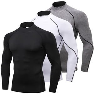 Men's Long Sleeve Compression Running T Shirt