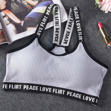 Load image into Gallery viewer, Letter Sports Bra