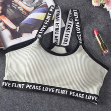 Load image into Gallery viewer, Letter Sports Bra